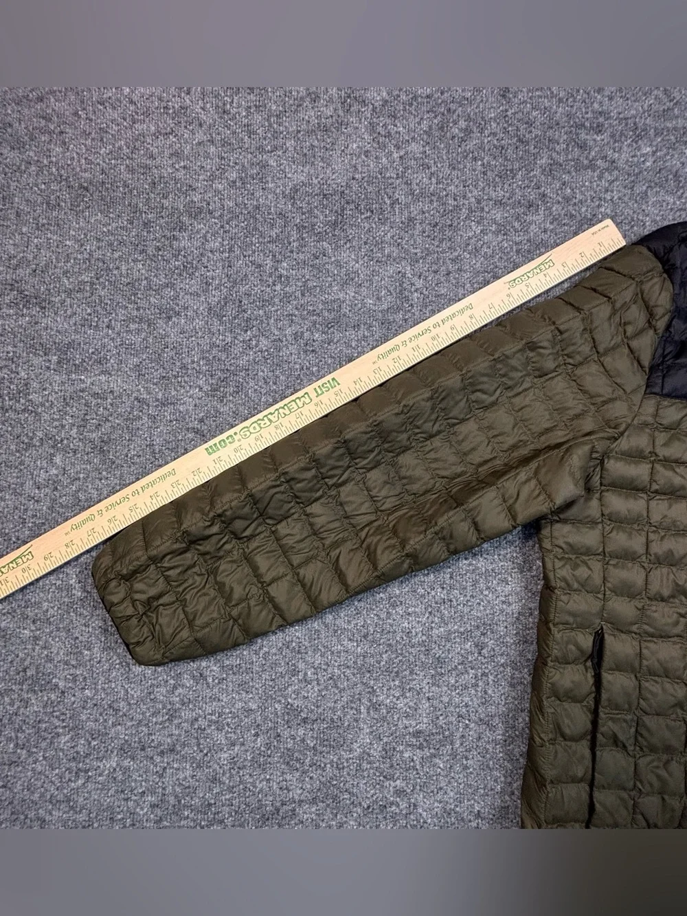 The North Face ThermoBall Eco Jacket Mens XXL Olive Green Black Full Zip